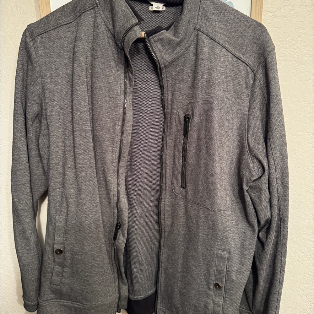 Calvin Klein Gray Full-Zip Jacket